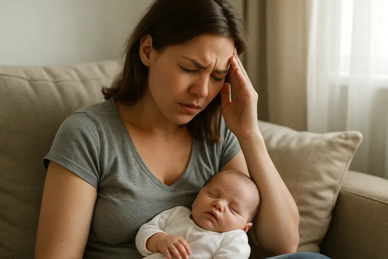 Hoofdpijn na de bevalling: van hormonen tot slaaptekort, zo pak je het aan