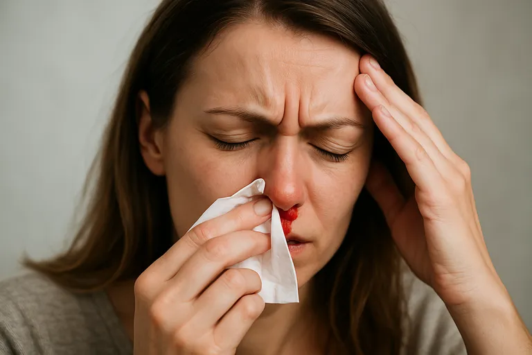 Oorzaken van hoofdpijn en bloedneus