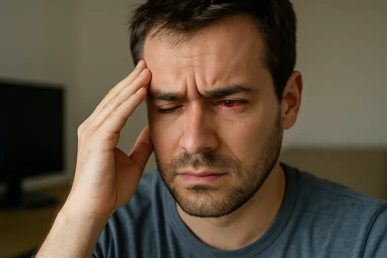 Oorzaken van rood oog en hoofdpijn