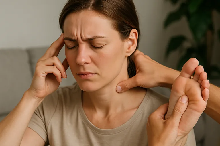 Zelf aan de slag met acupressuur en hoofdpijn massage punten
